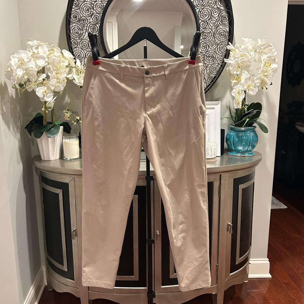 lululemon Men's athletica Light Beige Dress Pants size 34